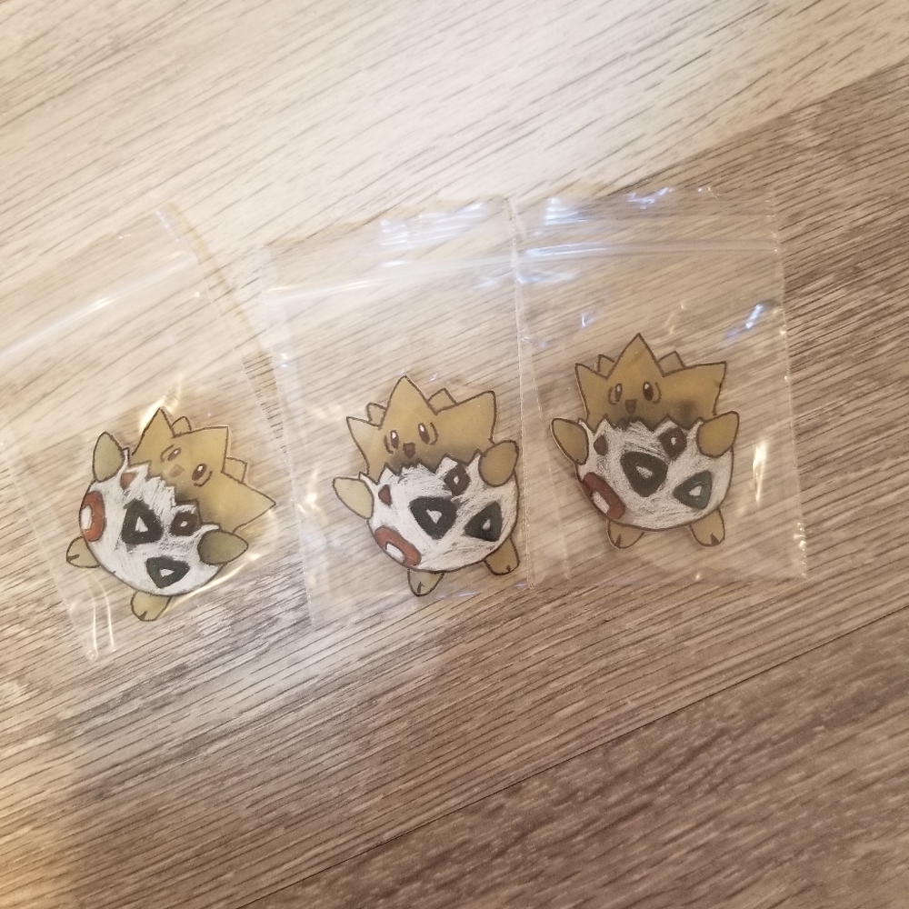 Togepi Shrinky Dinks Magnets